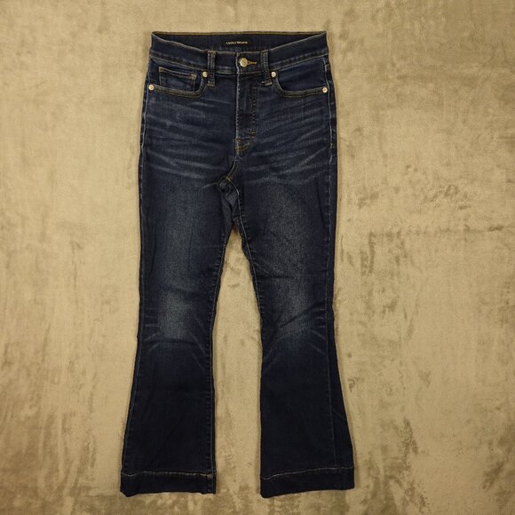 Lucky Brand Women’s Stevie High Rise Flare Jeans Dark Wash Size 4/27R - Picture 1 of 15